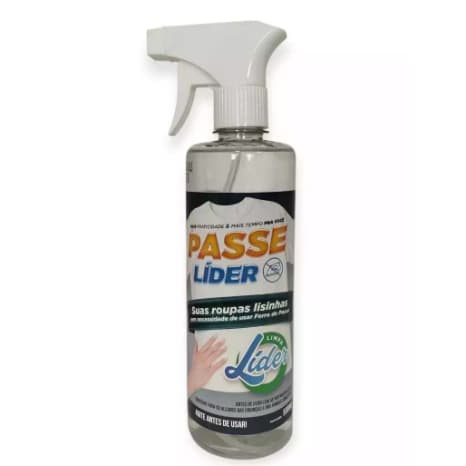 Passe Líder - 500ML - Passa roupa sem ferro - Limpa Líder