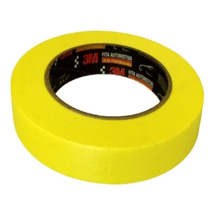 Fita Crepe Automotiva Alta Performance 24Mm X 40M 3M Amarela