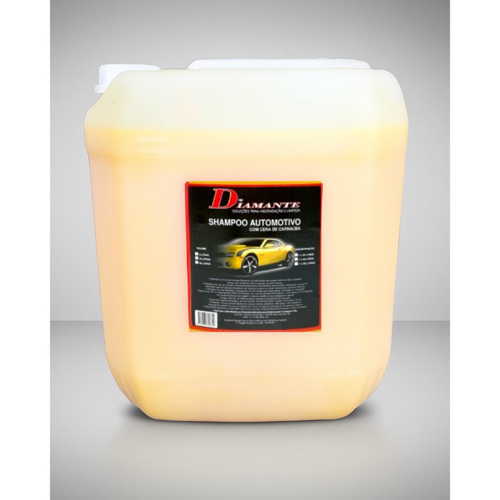 Shampoo Automotivo com Cera de Carnaúba 20lts Brilho intenso e proteção duradoura
