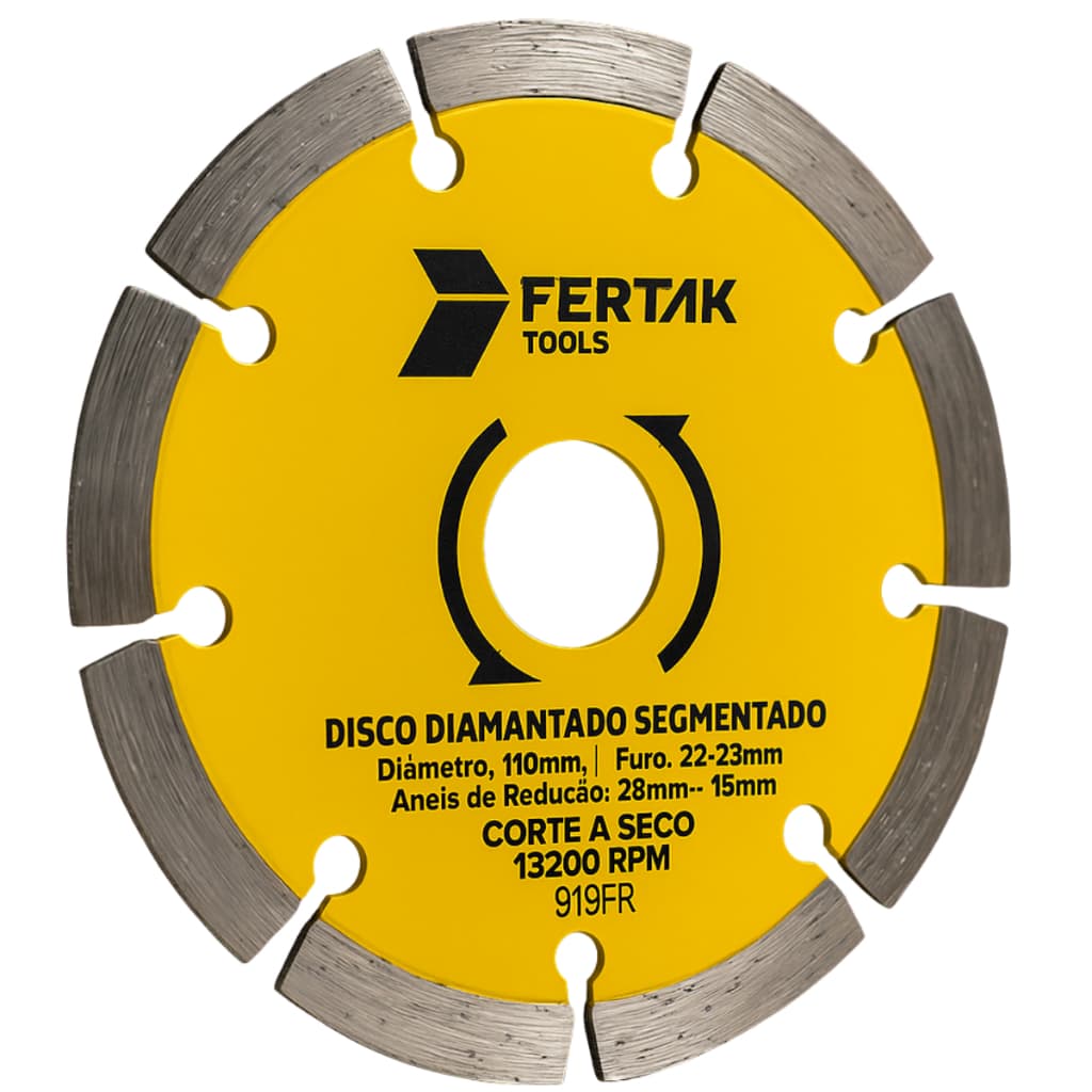 Disco Diamantado Turbo Segmentado 110mm Bloco Parede Soleira
