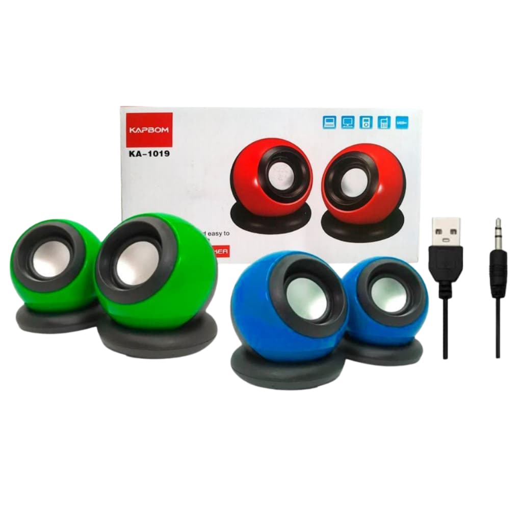 Caixa Caixinha De Som Pc Notebook P2 Usb Potente 6w Cores Som Limpo Bmax BM-S206