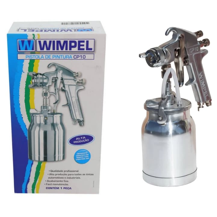 Pistola De Pintura Sucção Para Alta Produção Cp-10 Wimpel