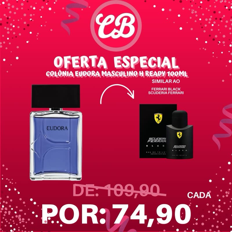 Eudora H Ready Desodorante Colônia MASCULINO 100ML - EUDORA