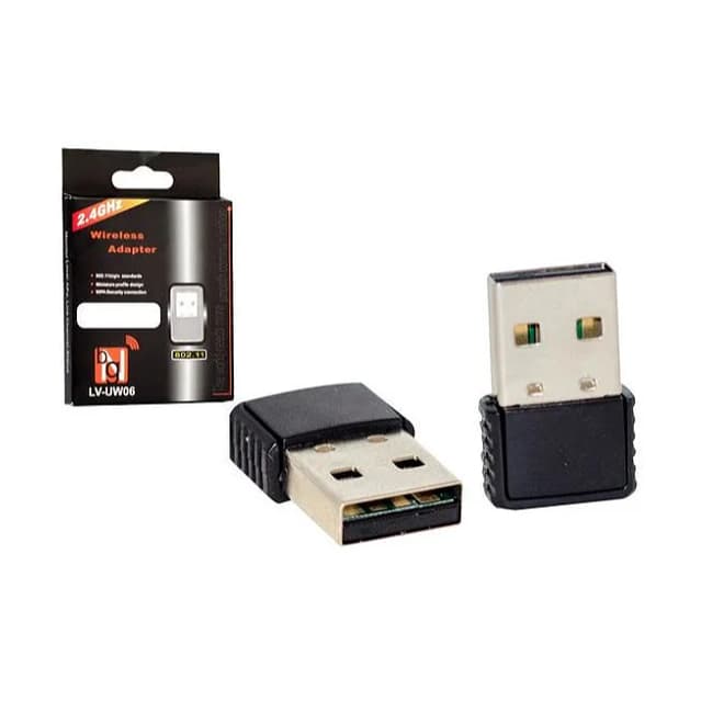 kit 10 6 Adaptador Wifi Receptor Wireless Para Computador a USB 802.11n 2.4Ghz AU-89