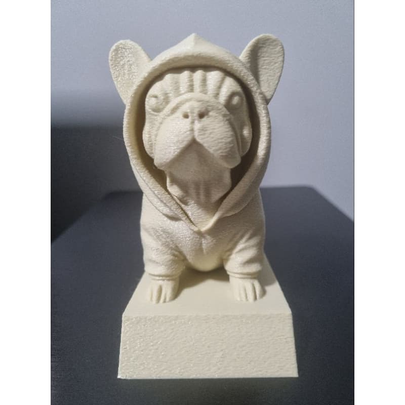 Estatueta Buldogue Francês com Moletom