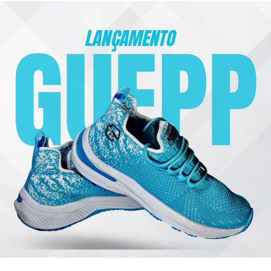 Tênis Masculino Academia Esportivo Azul Tênis Feminino Academia Unissex Confortável Corrida Leve
