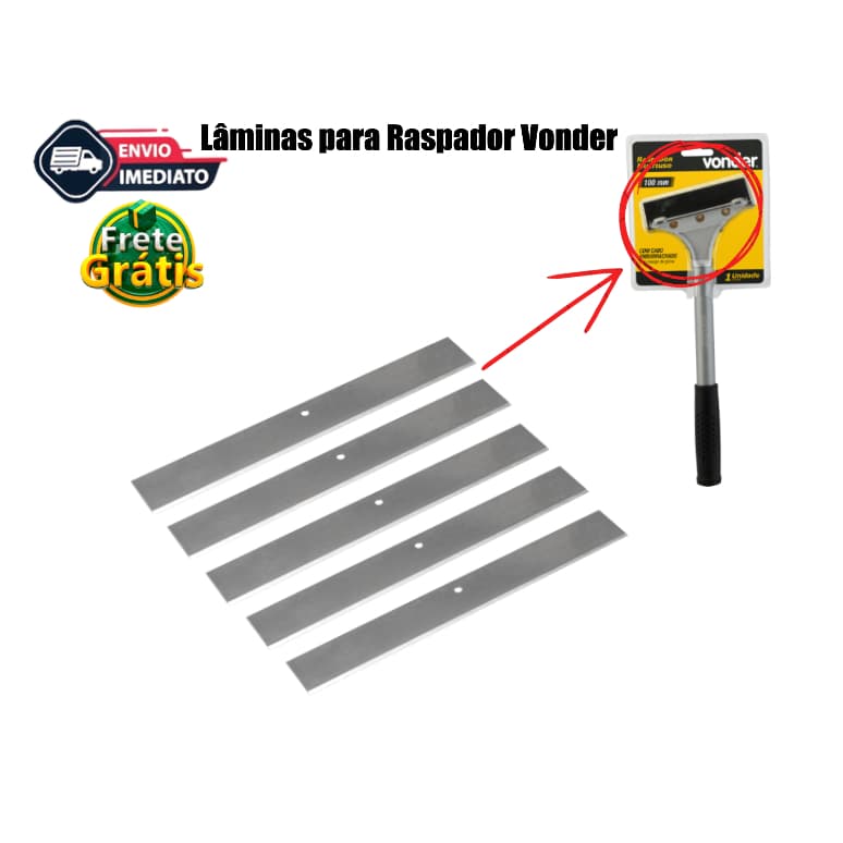 Lâmina de reposição para raspador multiuso de 100 mm - Vonder