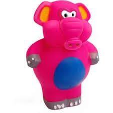 Brinquedo Vinil Elefante Rosa para Pet