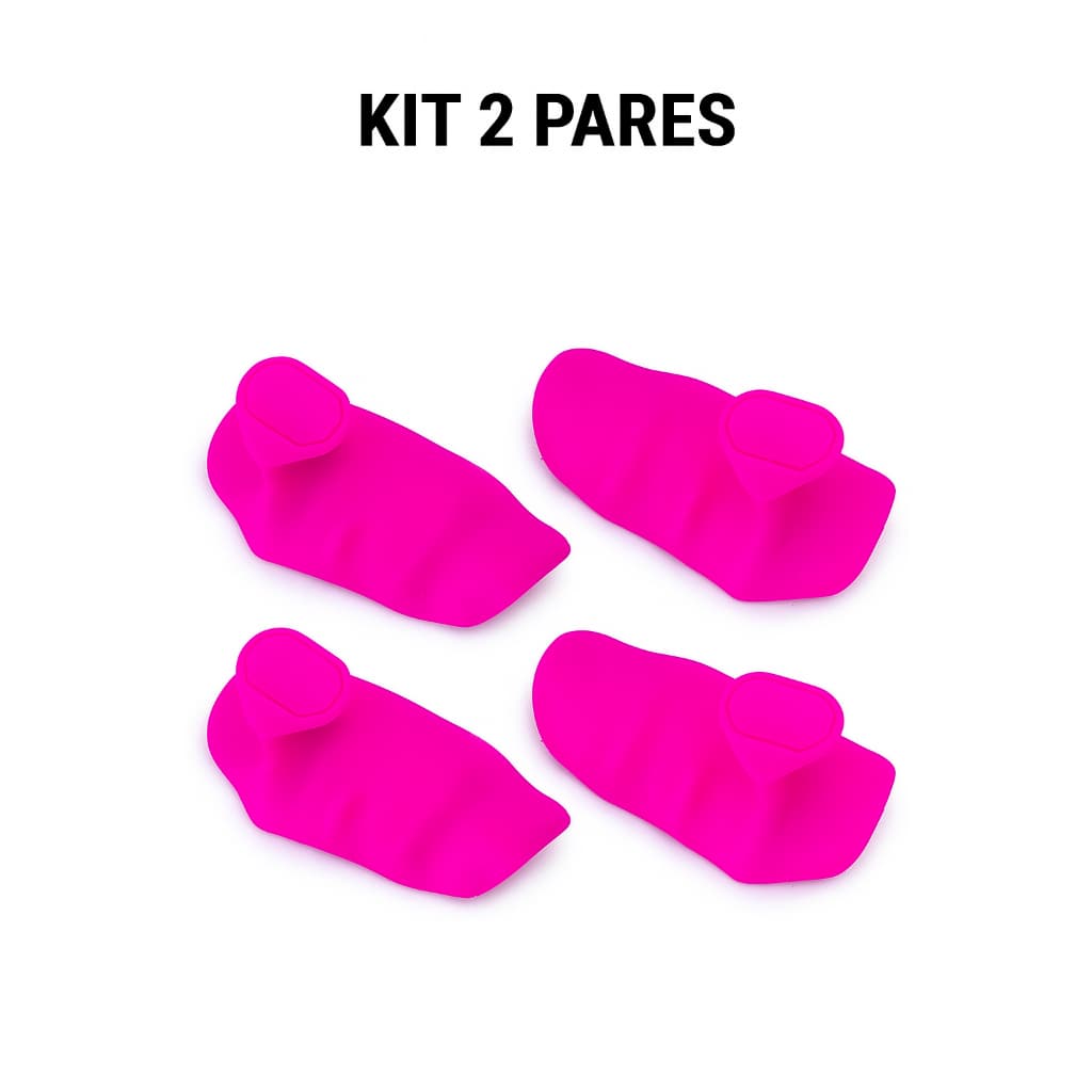 Kit 2 Pares Luva Rosa Musculação Antiderrapante Anti Calos Treino Academia