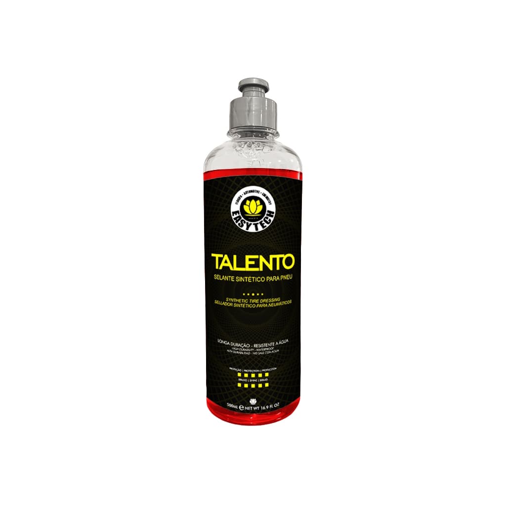 TALENTO – SELANTE DE PNEU PRETINHO– SUPER BRILHO MOLHADO 500ML EASYTECH