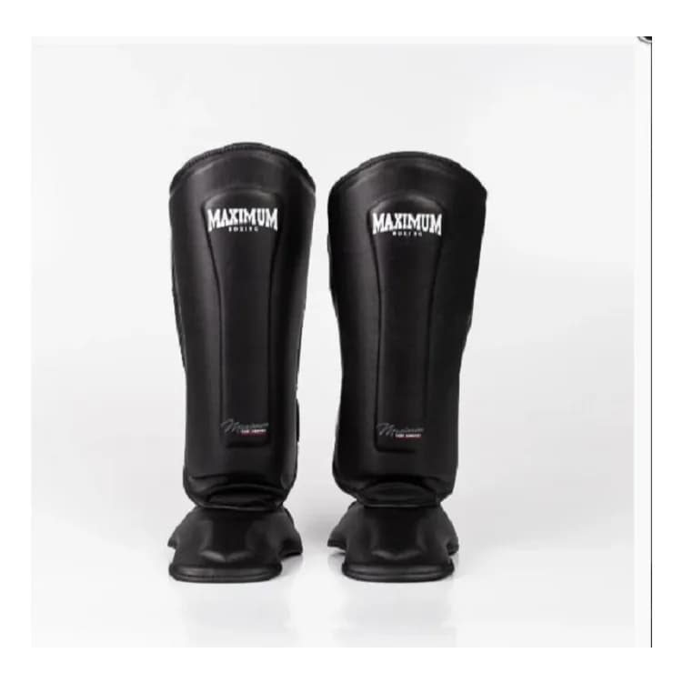 Caneleira Muay Thai e Kickboxing MMA Preta Maximum Boxing TAMNAHO - M - G - GG