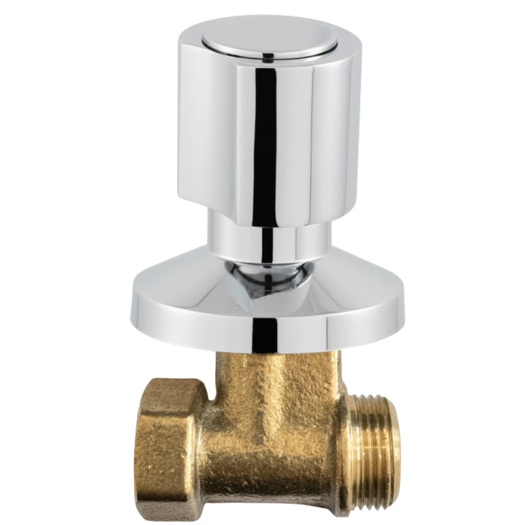 Registro Para Chuveiro Pressão 1416 3/4 Banheiro C-40 Cromado De Parede 25mm