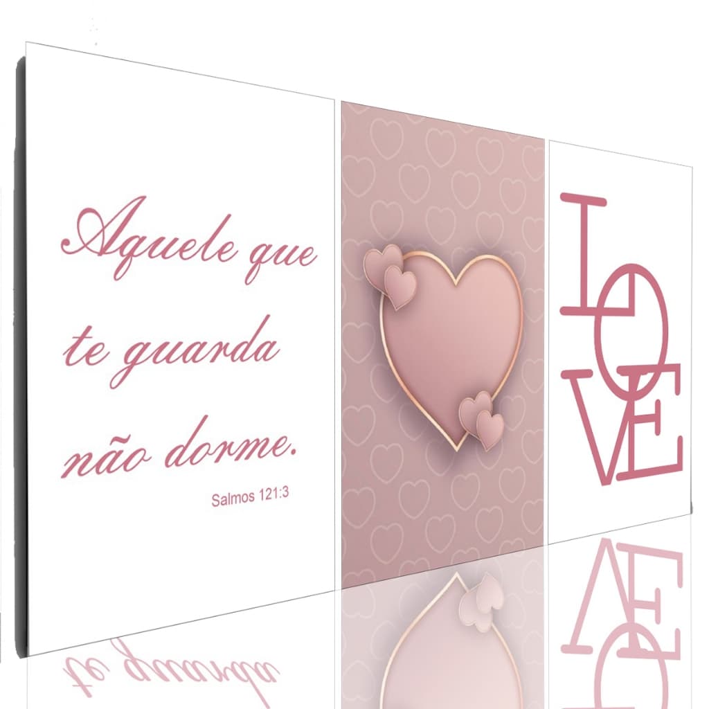 Quadro Decorativo Aquele Que Te Guarda Não Dorme 120 X 60 Cm