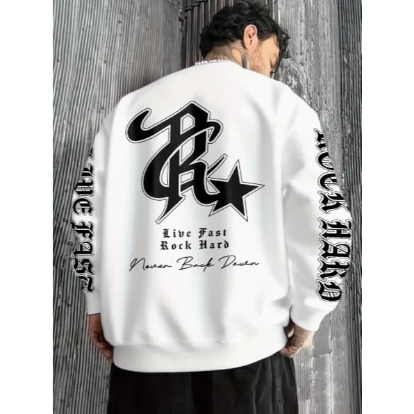 Moletom Gola Redonda Casaco de Frio Nunca Volte Atrás Streetwear