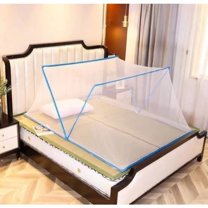 Mosquiteiro De Cama Grande Tenda Anti Mosquito Dobravel Protetor Mosca Inseto Pernelongo Previnção