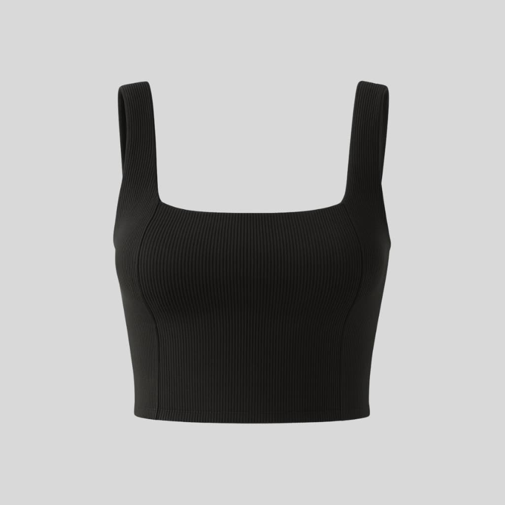Top Feminino para Academia Ribana Canelada Tecido Duplo Zero Transparência | Conforto e Estilo Fitness