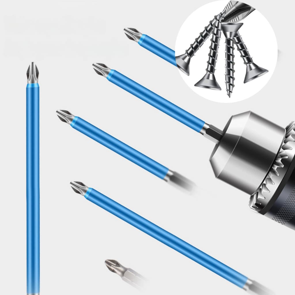 Conjunto Bits Magnéticos PH2  25-150mm/50mm P/Parafusadeira e Chave Elétrica 10/17 Peças - MEGA