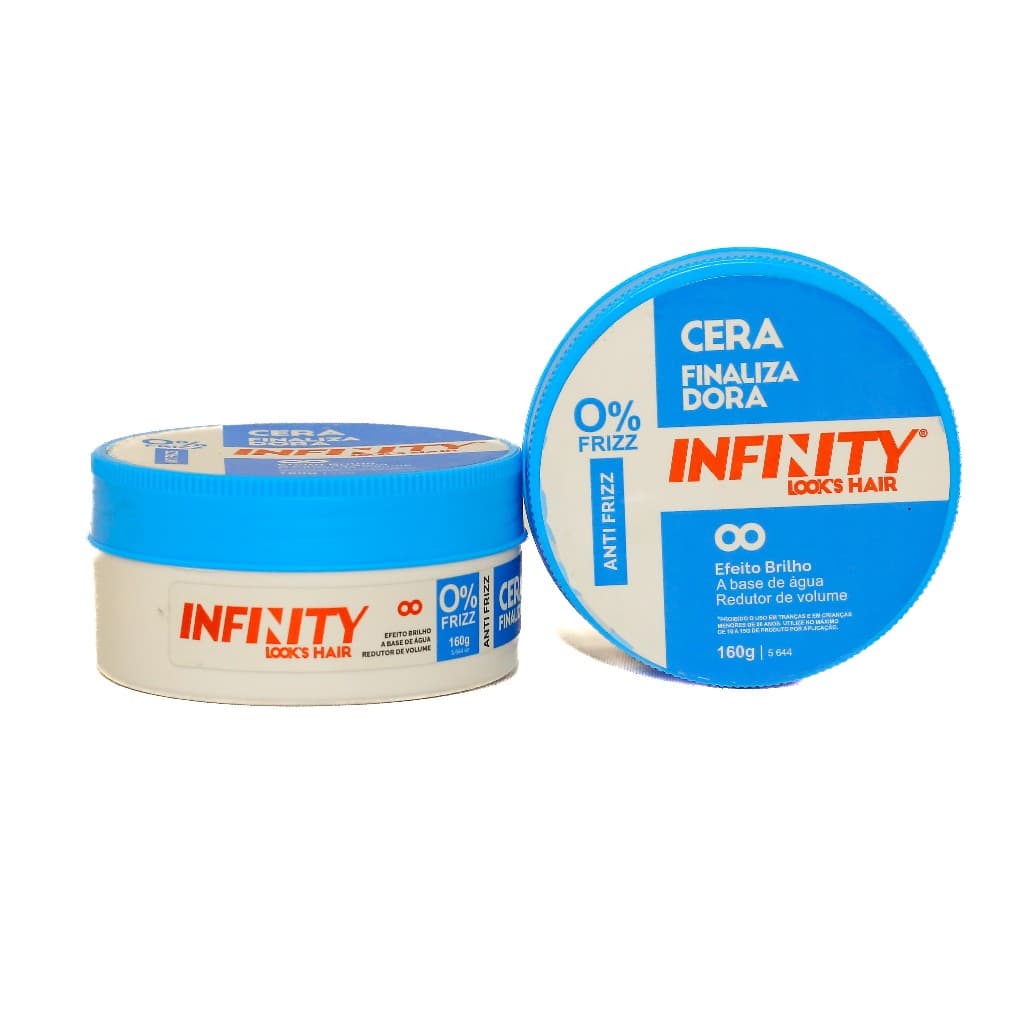 Pomada Modeladora Infinity Azul 160g Mega Fixação Reduz Volume