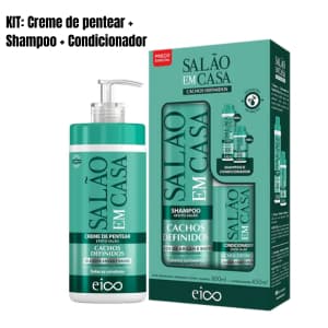 KIT EICO CACHOS DEFINIDOS – SHAMPOO, CONDICIONADOR E CREME DE PENTEAR