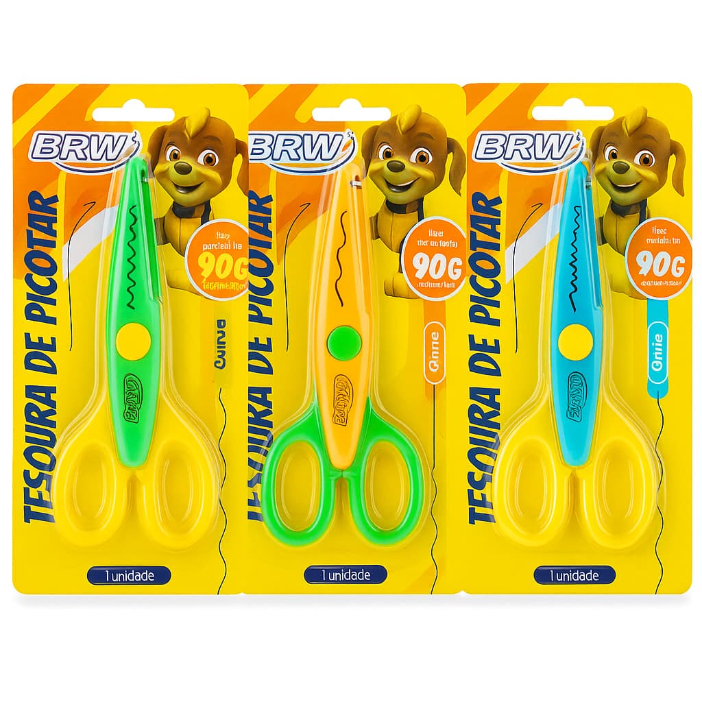 TESOURA ESCOLAR DE PICOTAR 13CM