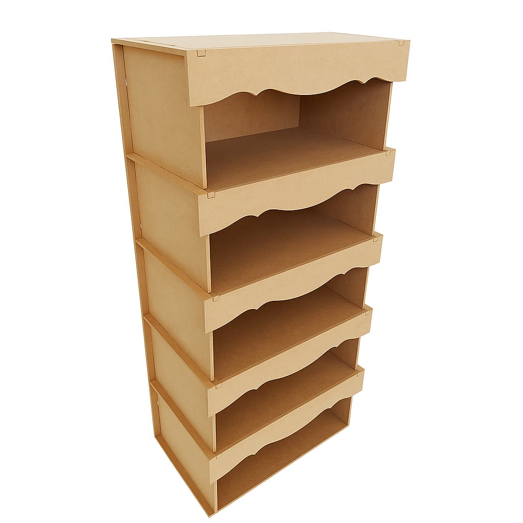 Armário Mdf Cru Provençal 90x35x15 Cm 6mm