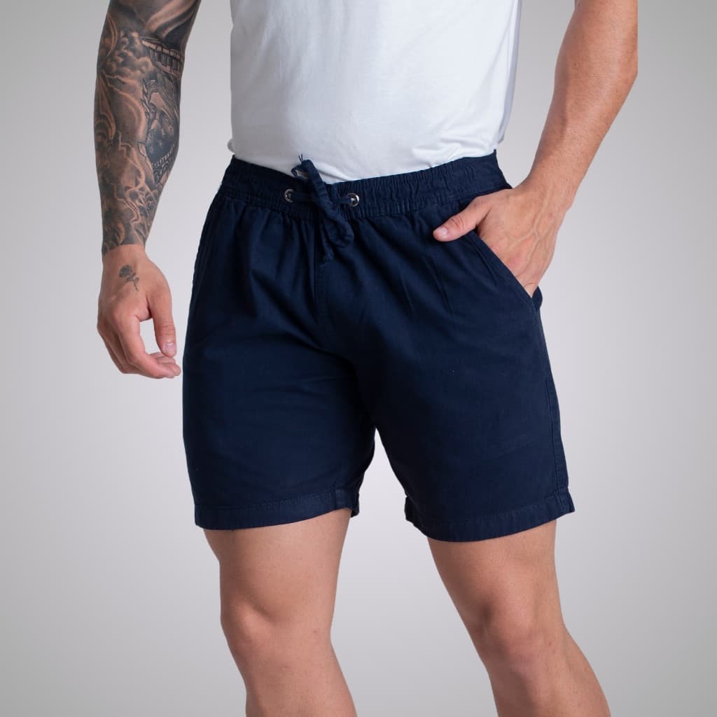 Short Sarja Brim Mauricinho  Bermuda Colorida Masculina