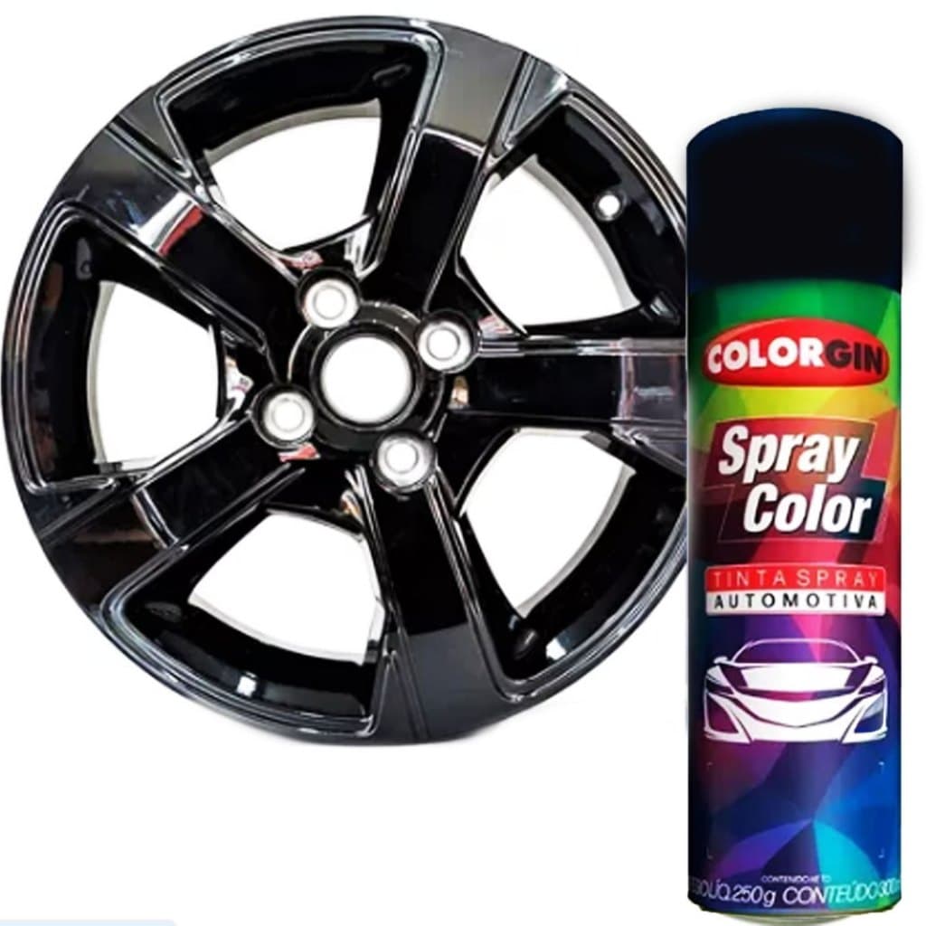 Spray Preto Black Piano Brilhante