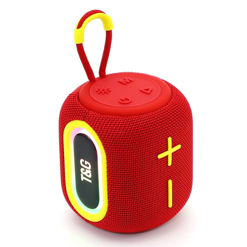 Caixa De Som Bluetooth Portátil 10W RGB  prova d'água IPX7  com USB e entrada cartão de memória