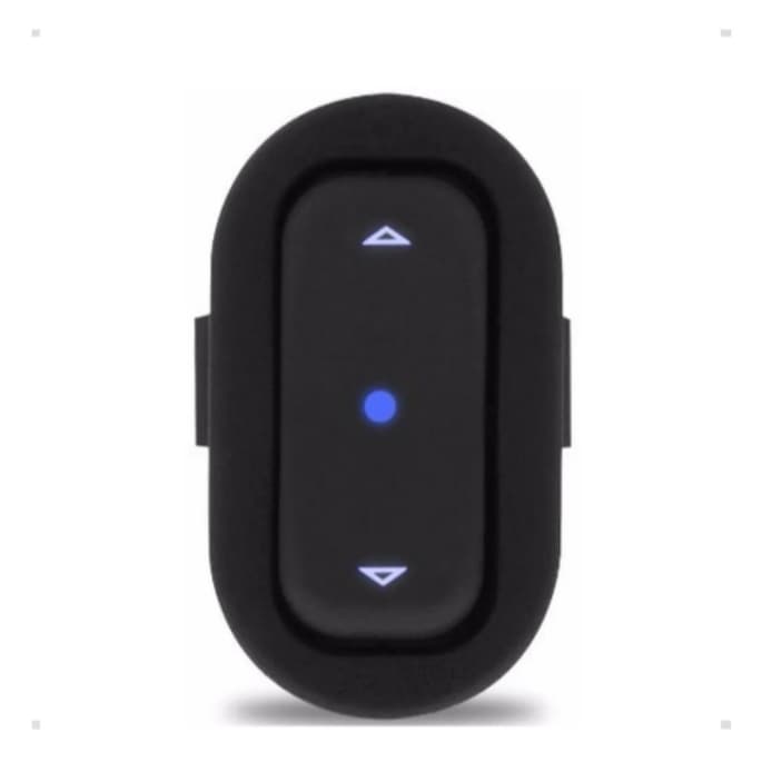 Interruptor Vidro Elétrico Agile Celta Simples Led Azul