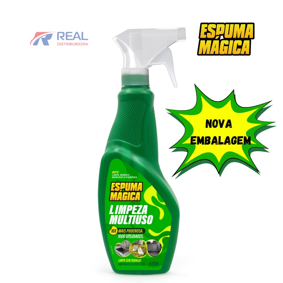 Espuma Mágica 500ml – Limpeza Profunda Multiuso Sem Esforço