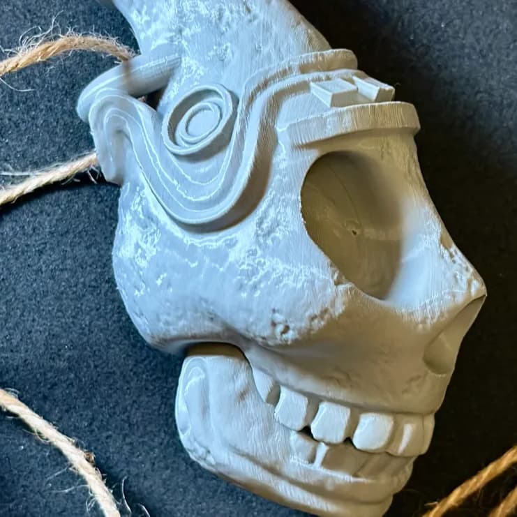 Apito "Assobio da Morte" dos Astecas - Utensílio Apitos 3D para Presente Casa Amigos