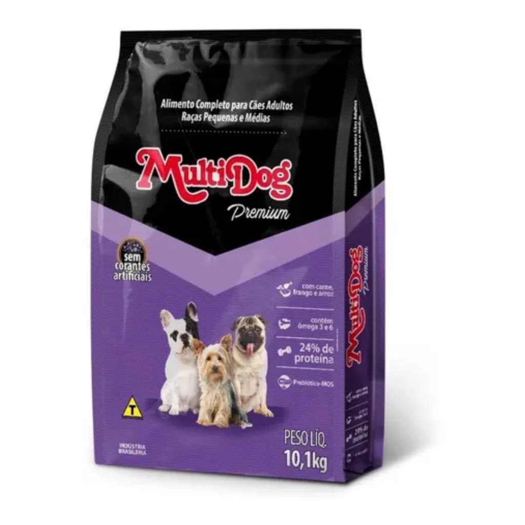Ração Para Cães de Pequeno Porte Multidog Premium Raças Pequenas 10,1kg