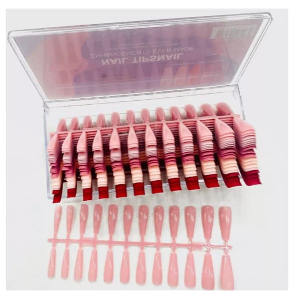 480 Unha Postiça bailarina Em Gel Transparente Acrigel Postiça