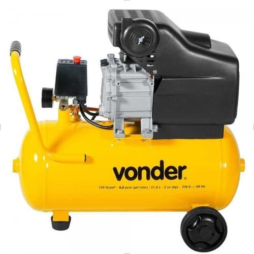 Motocompressor de Ar 8,0 Pcm, 21,6L, 120 lbf/pol² MCV 216 - VONDER