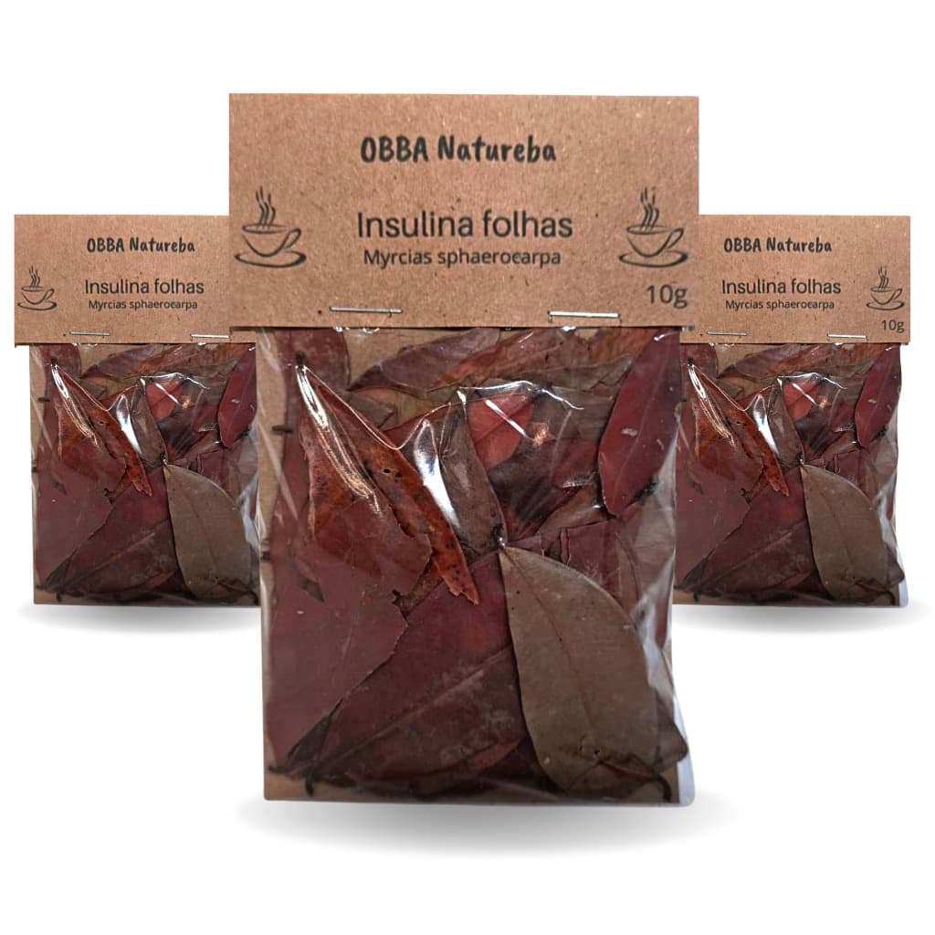 Chá INSULINA FOLHAS 100% Puro Infusão Natural com Folhas e Caules de Qualidade – Combo com 3 Pacotes