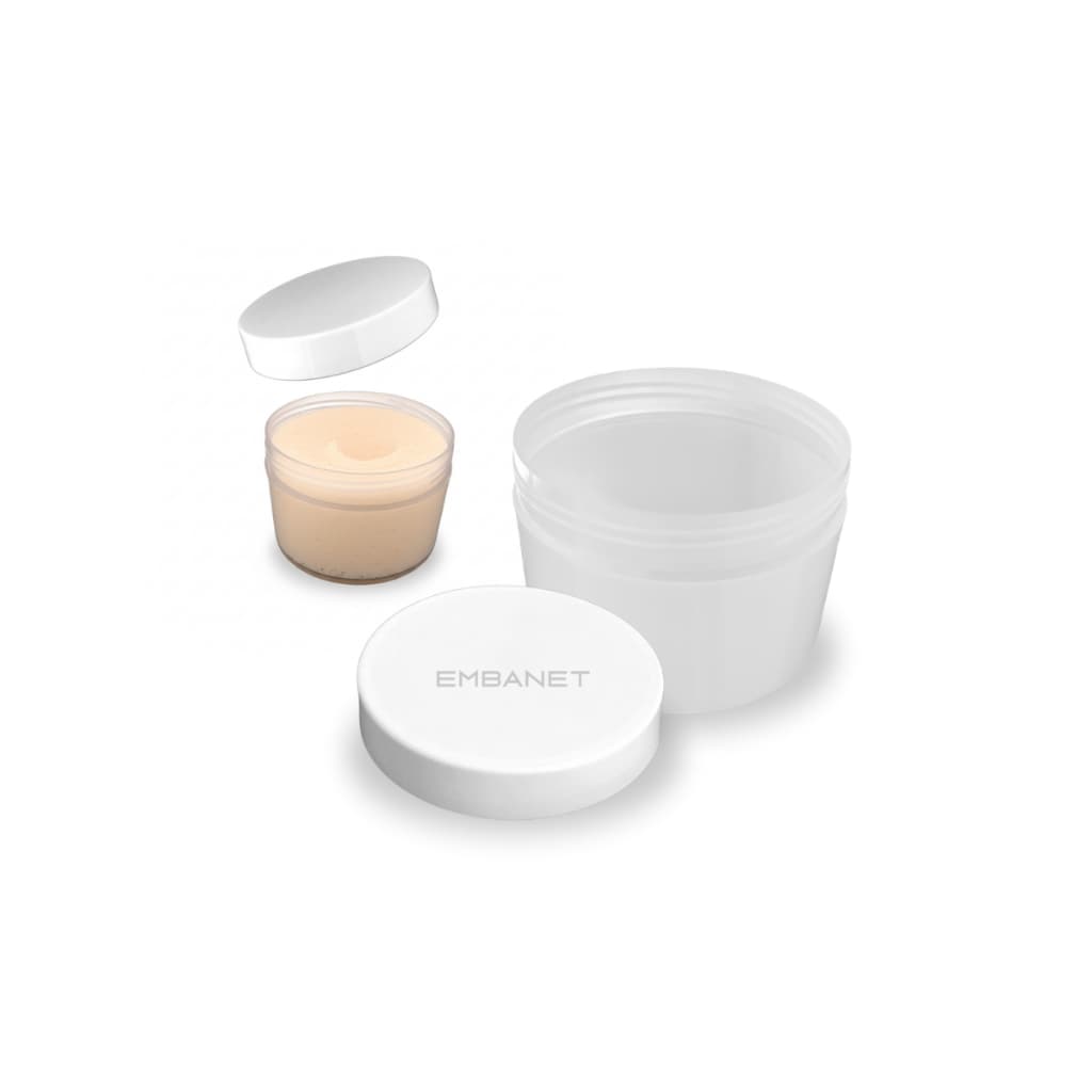 Pote P/ Creme Natural 300ml Plástico Redondo Versátil PP 25U