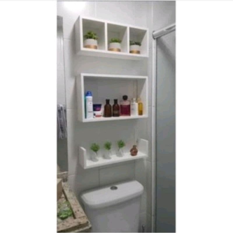 conjunto de ninchos banheiro 3 peças