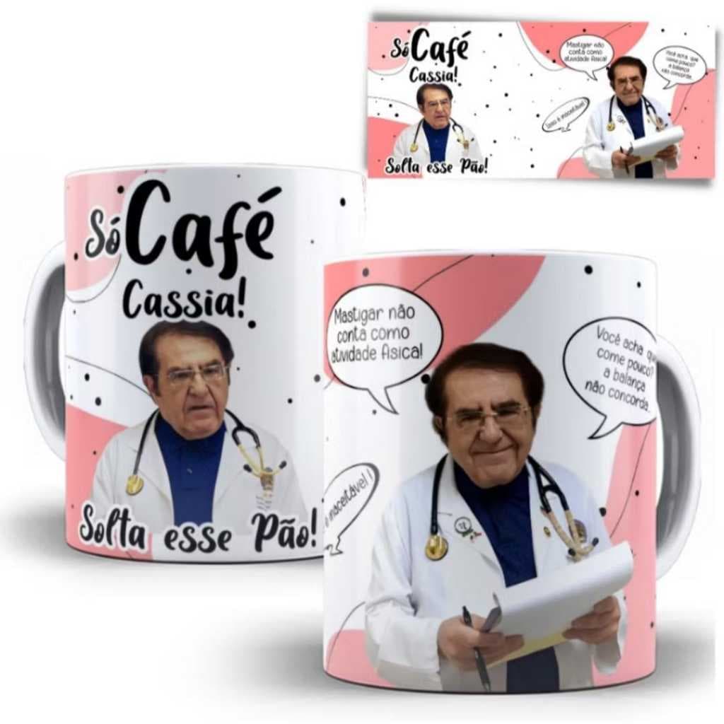 Caneca _Xicara_ Personalizada Dr Now com Nome-Caneca Kilos Mortais- Porcelana de qualidade 325 ml
