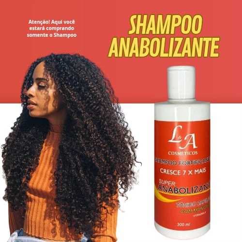 Shampoo Anabolizante Capilar Para todos tipos de Cabelos Crescimento Acelerado Até 7 cm Original