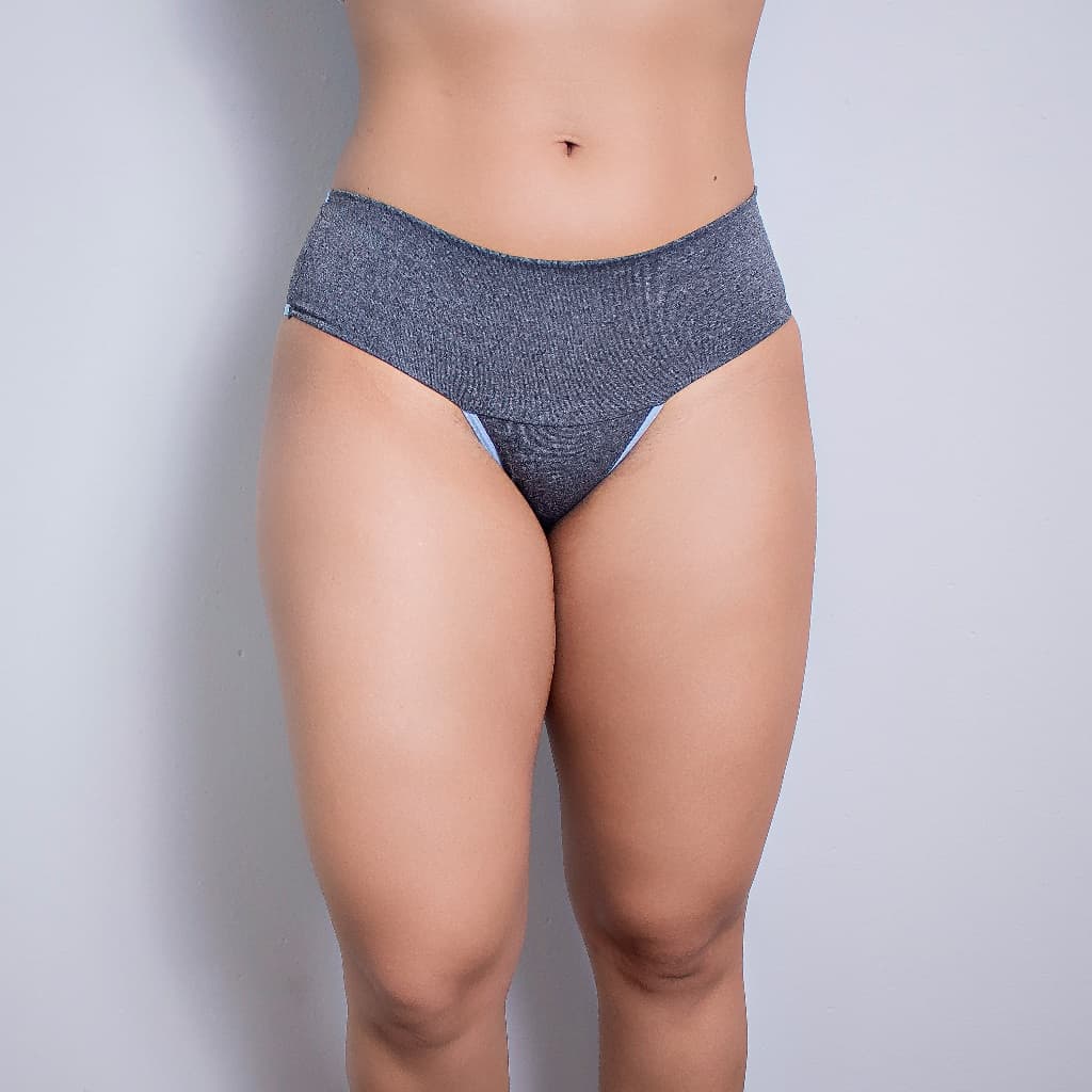 Kit 5 Calcinha Modeladora Cós Alto Fitness Calcinha Segura Barriga Cintura Alta Redutora