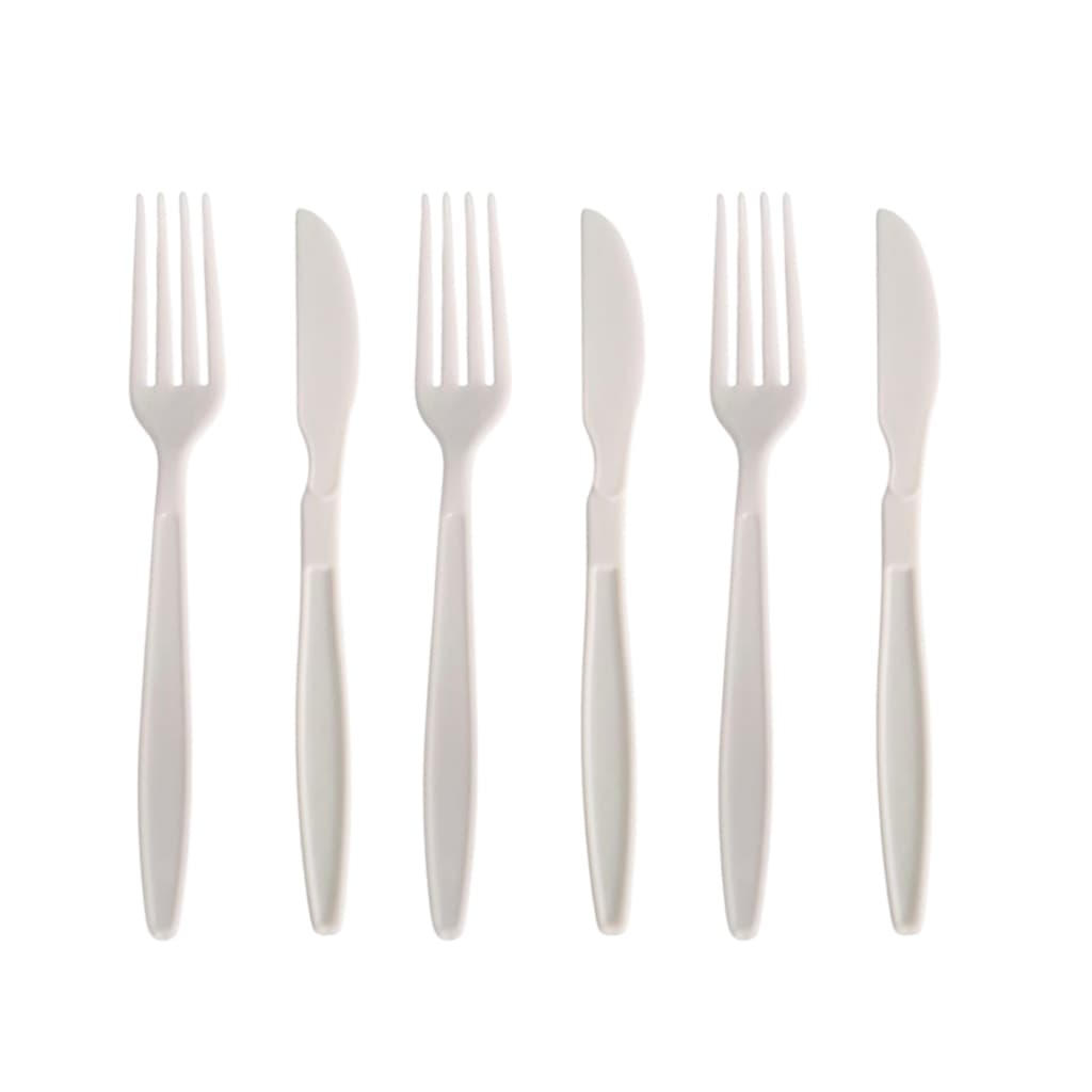 Garfo e Faca Descartavel Master Reforçado Para Churrasco Aniversario Kit 50 ou 100 Unidades