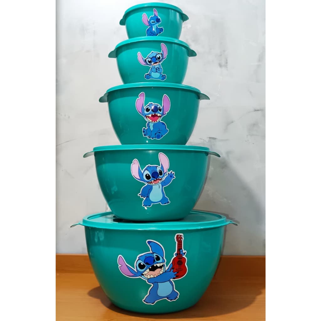 POTES DECORADOS 5 PEÇAS PERSONAGENS DISNEY OFERTA