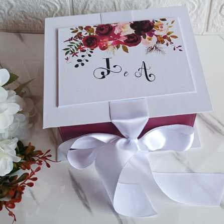 5 /10/20Caixa Convite Padrinhos Casamento Personalizada | Cartonada Premium