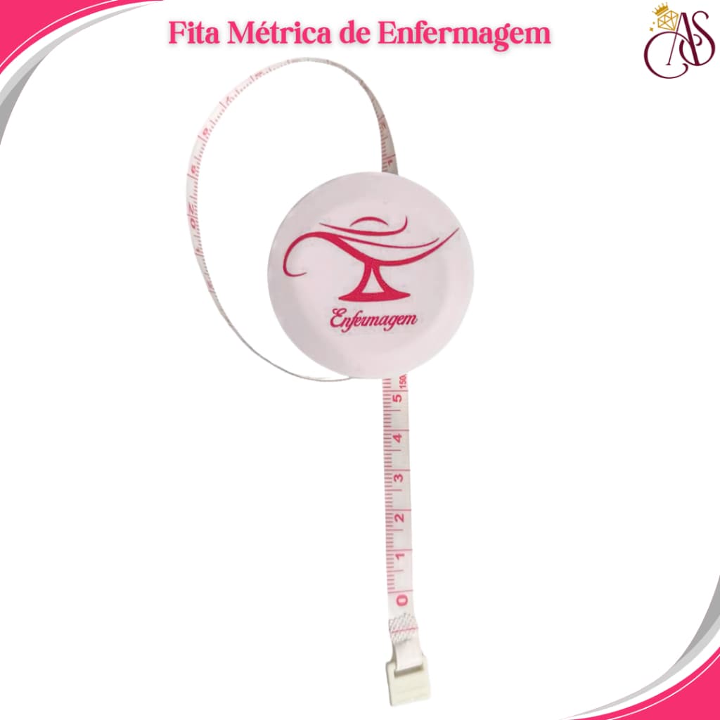 Fita Métrica Retrátil com 150cm de Enfermagem (Trena)