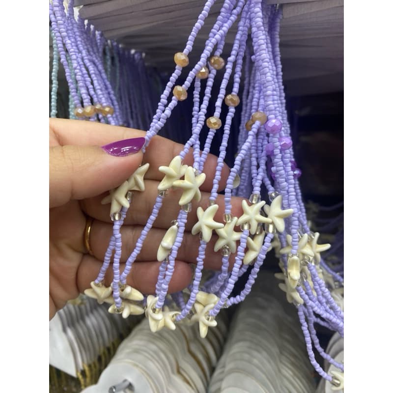 Colar Miçangas Praia Praiano Diversas cores Choker