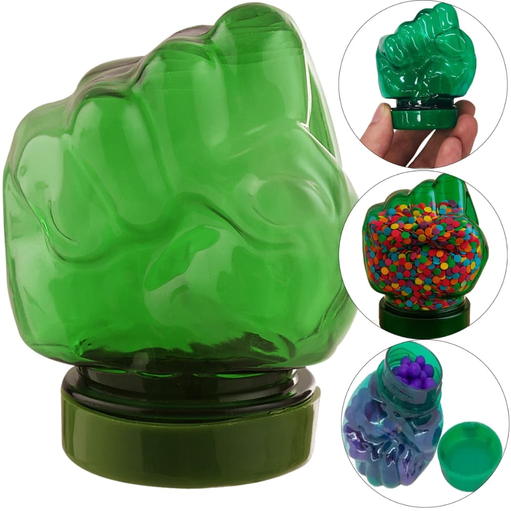 Mini Baleiro Mão Verde Hulk Kit 5un~25un Lembrancinha Decoração Aniversários Festas Incrivel Hulk Gigante Verde