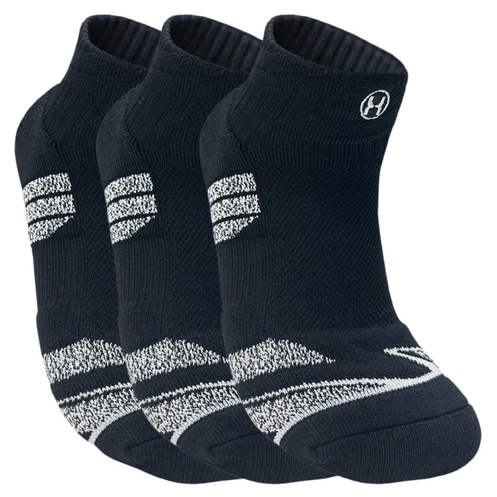 Kit 3 Pares Meia Cano Curto Para Corrida Pratica Esporte Casual Com Calcanhar Acolchoado
