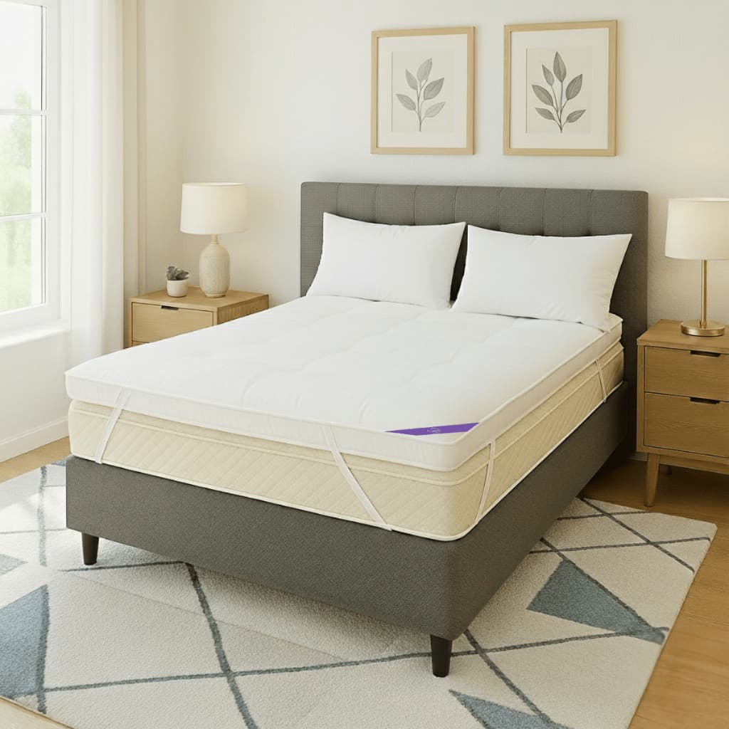 Pillow Top Confort Plus Queen 158x200x10cm Protetor Colchão Dupla Face -lavável em Máquina