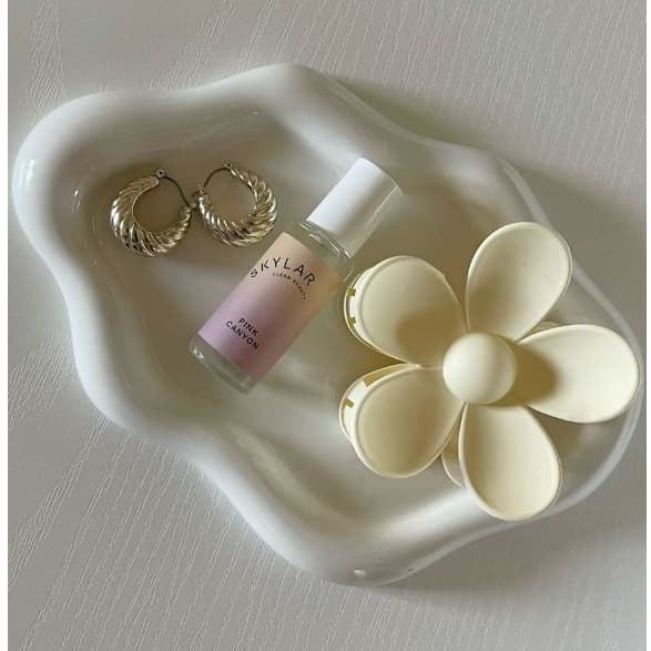 Bandeja Nuvem de Concreto Porta-Joias, Perfumes e Objetos Decorativos