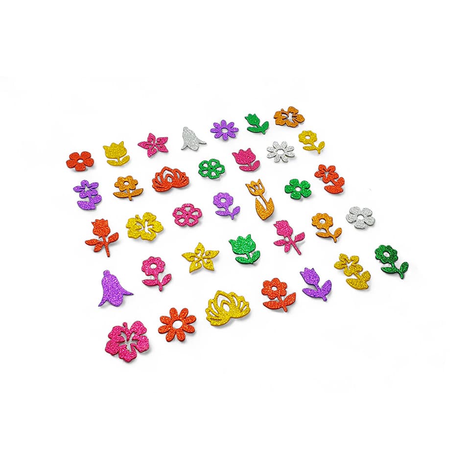 100 Adesivos Pet Coleção Flores Piercings Lacinhos Eva Cães Banho e Tosa Pet Shop